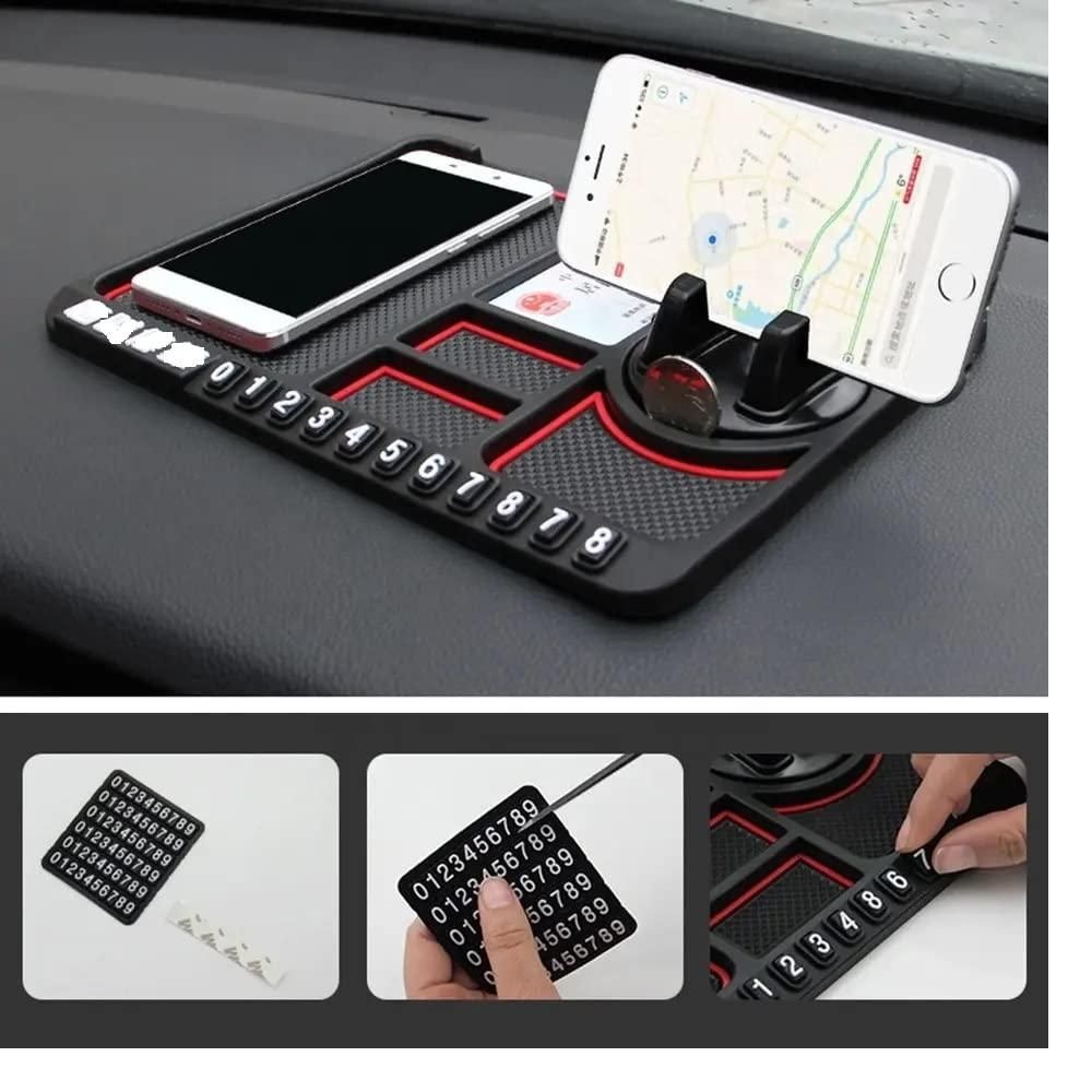 HSR Car Accessories Multifunction Phone GPS Holder Anti-Slip Silicone Pad and Car Mobile Holders for Car Dashboard gj10p0-70