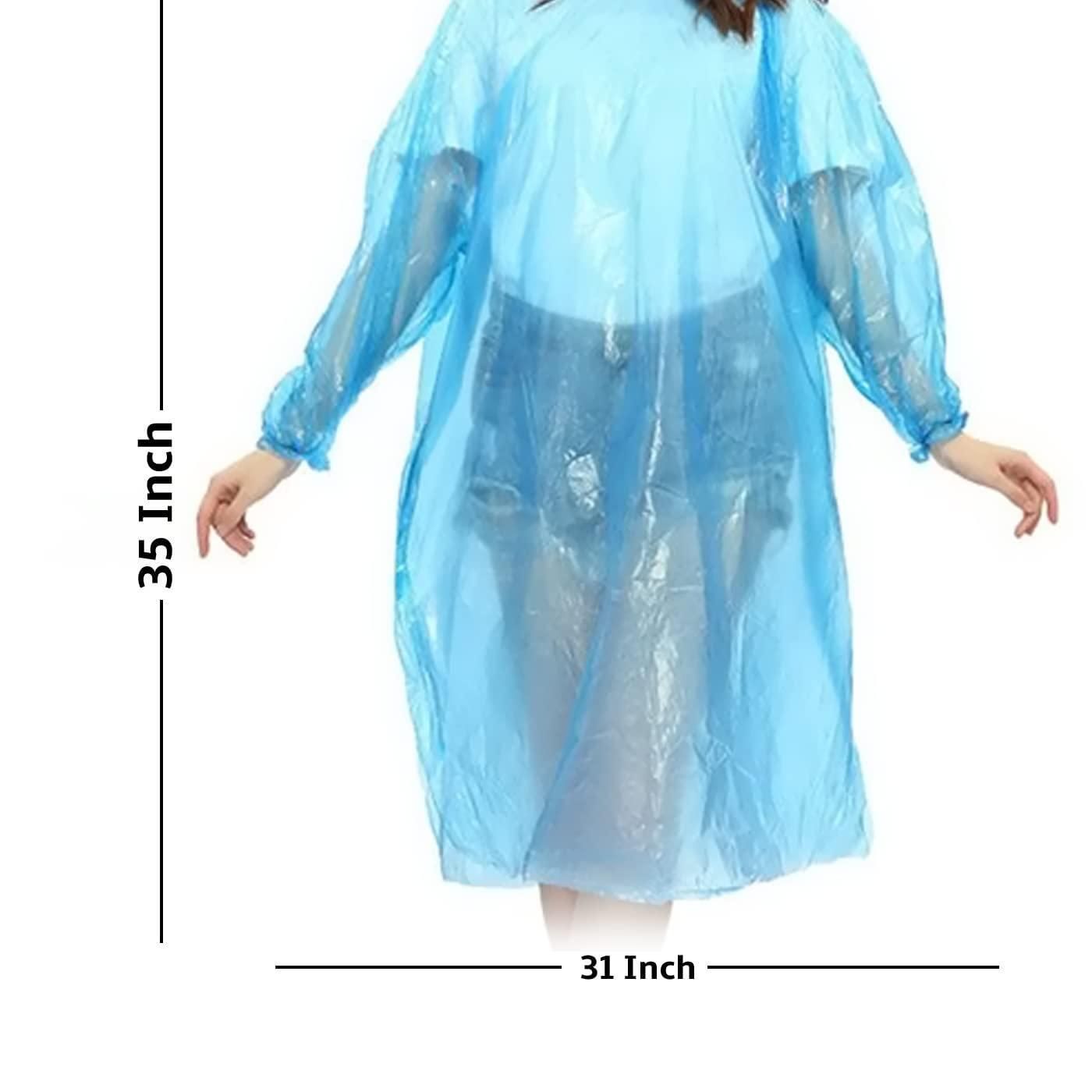 FULLY Reusable Wallet Rain Card Rain Coat for Adults (Set of 5) Multicolour gj10p0-70
