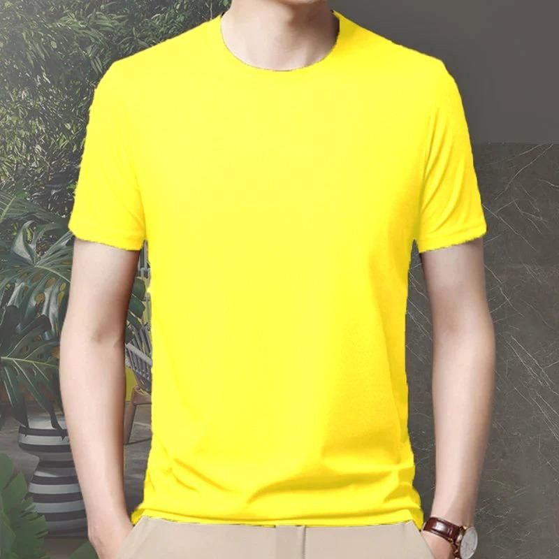 Men 4 Way Strecthable Round Neck T-shirt gj10p0-70
