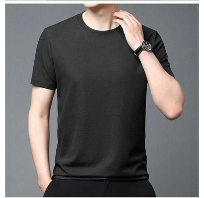 Men 4 Way Strecthable Round Neck T-shirt gj10p0-70