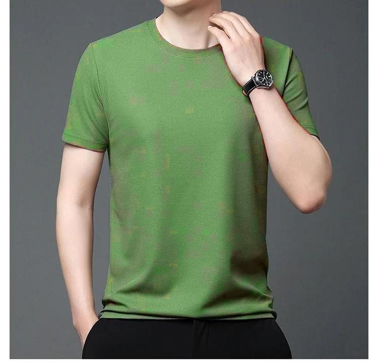 Men 4 Way Strecthable Round Neck T-shirt gj10p0-70